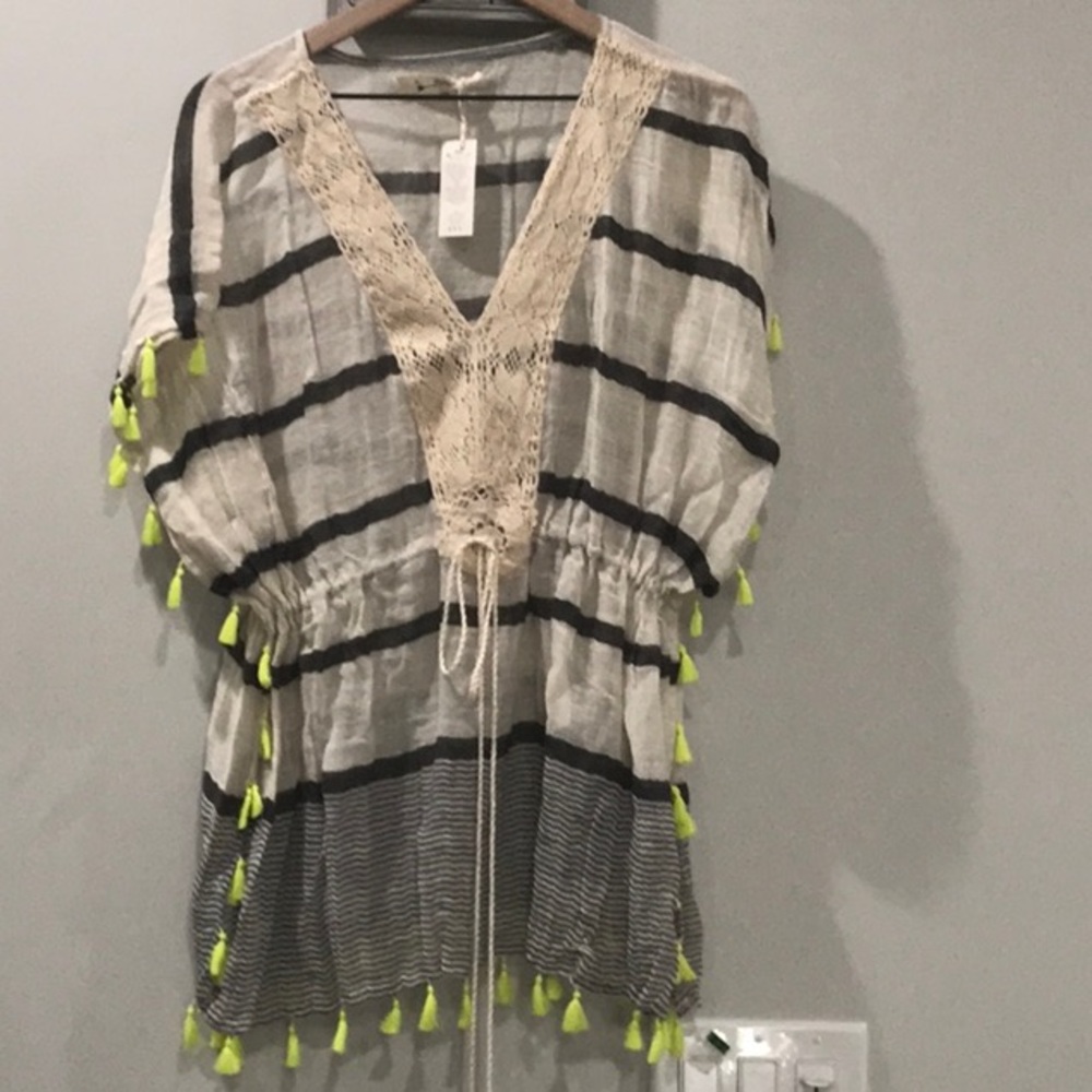 NWT Anthropologie NIBI MTK Swim Beach Cover Up Sz XS/S Z506-24 - Picture 2 of 2